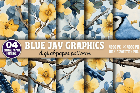 Blue Jay Graphics Patterns 4: Elevate Your Design Projects