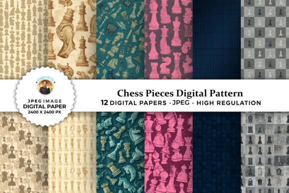 Chess Pieces Digital Patterns: Elevating Craft Projects with Strategic Design