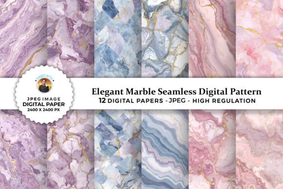 Elegant Marble Seamless Digital Patterns: Elevating Your Creative Projects