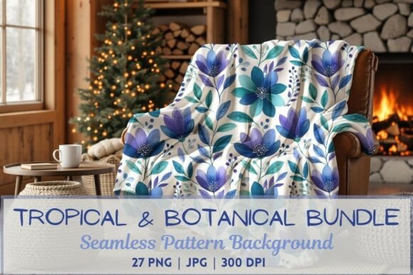 Tropical Floral Seamless Patterns: A Practical Resource for Botanical Design