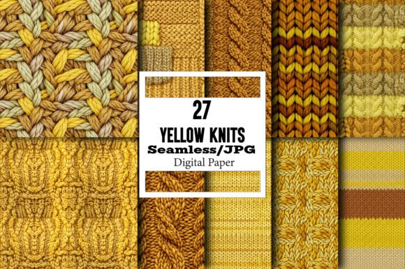 Yellow Knits Seamless Patterns: A Strategic Asset for Digital Creators and Brand Builders